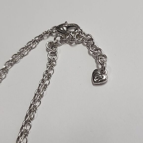 Brighton HEROIC HEART Silver Gold Pedant Necklace - Picture 3 of 5